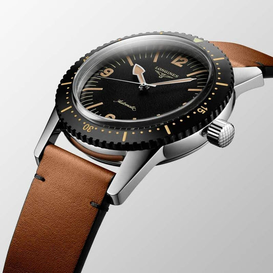 ロンジン メンズウォッチ ロンジン スキンダイバー ウォッチ 42mm 自動巻き ステンレススチール L2.822.4.56.2