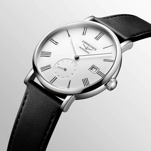 ロンジン エレガントコレクション 39mm ホワイト 自動巻き ステンレススチールウォッチ L4.812.4.11.0