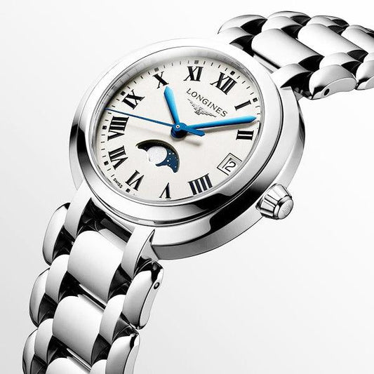 ロンジン プリマルーナ 34mm シルバー クォーツ スチール ウォッチ L8.116.4.71.6