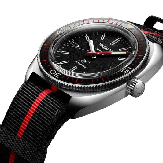 ロンジン ウルトラクロン ボックスエディション 43mm ブラック 自動巻き ステンレススチールウォッチ L2.836.4.52.8
