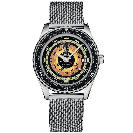 ミドー オーシャンスター 減圧ワールドタイマー スペシャルエディション 40mm ブラック 自動巻き ステンレススチール M026.829.17.051.00