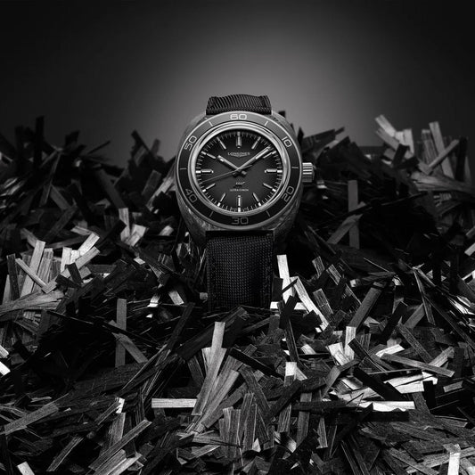 ロンジン ウルトラクロン カーボン 43mm アンスラサイト 自動巻き チタン&カーボン ウォッチ L2.839.4.52.2