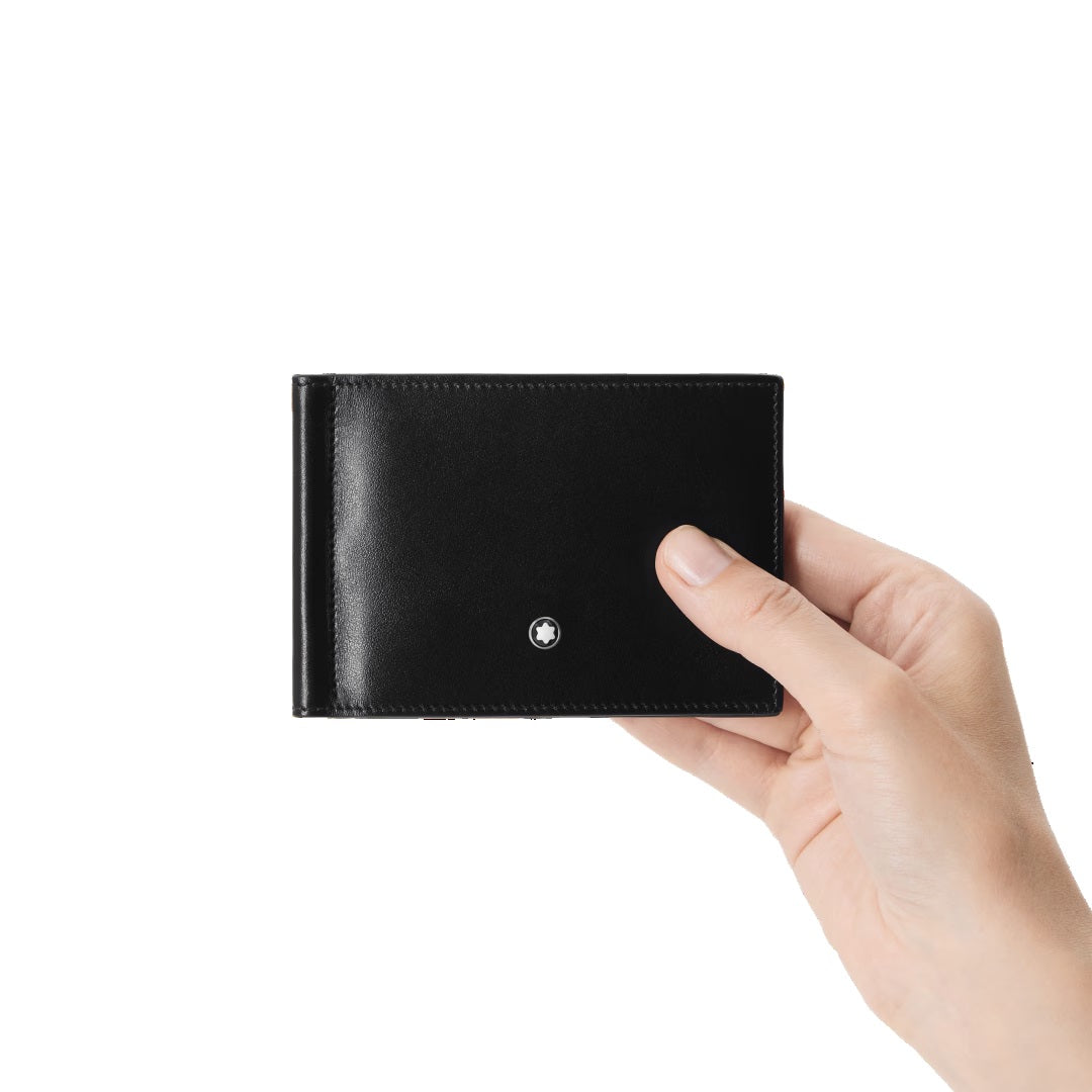 Montblanc Portafoglio Meisterstück 6 scomparti con fermasoldi nero 198313