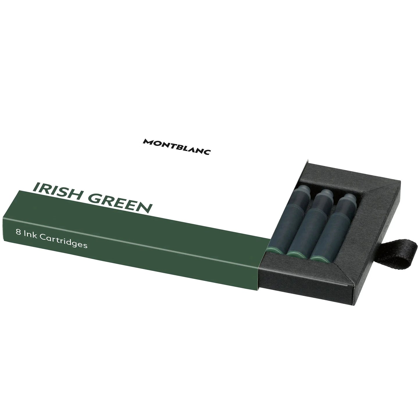 Cartucce montblanc inchiostro irish green in confezione elegante verde e nero da 8 pezzi irish green 128204