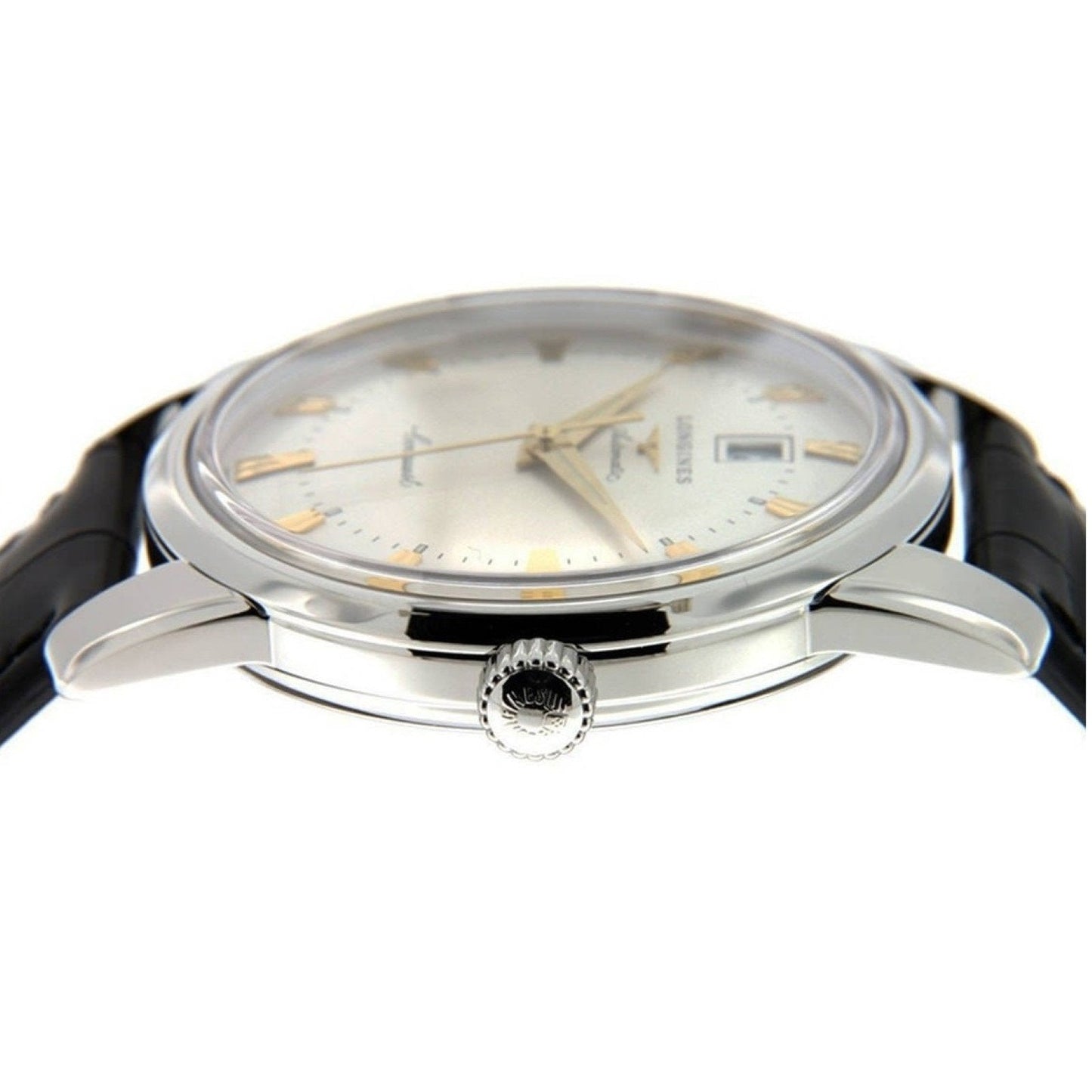 ロンジン コンクエスト ヘリテージ 40mm シルバー 自動巻き ステンレススチール ウォッチ L1.645.4.75.4