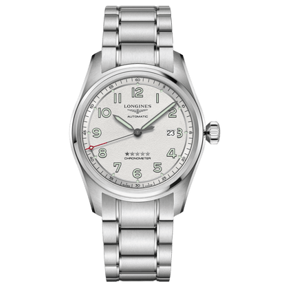 ロンジン スピリット 42mm シルバー 自動巻き ステンレススチール腕時計 L3.811.4.73.6