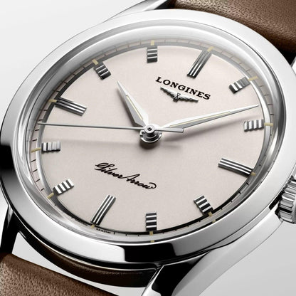 Longines orologio Silver Arrow 38,5mm argento automatico acciaio L2.834.4.72.2