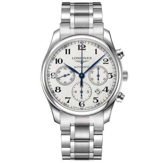 ロンジン 時計 The Longines Master Collection クロノグラフ 42mm シルバー 自動巻き ステンレススチール L2.759.4.78.6