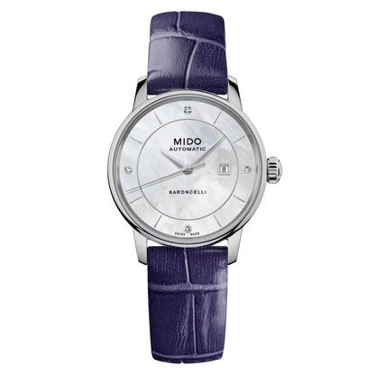 Mido orologio Baroncelli Signature Lady Colors Box Special Edition 30mm madreperla automatico acciaio M037.207.16.106.00