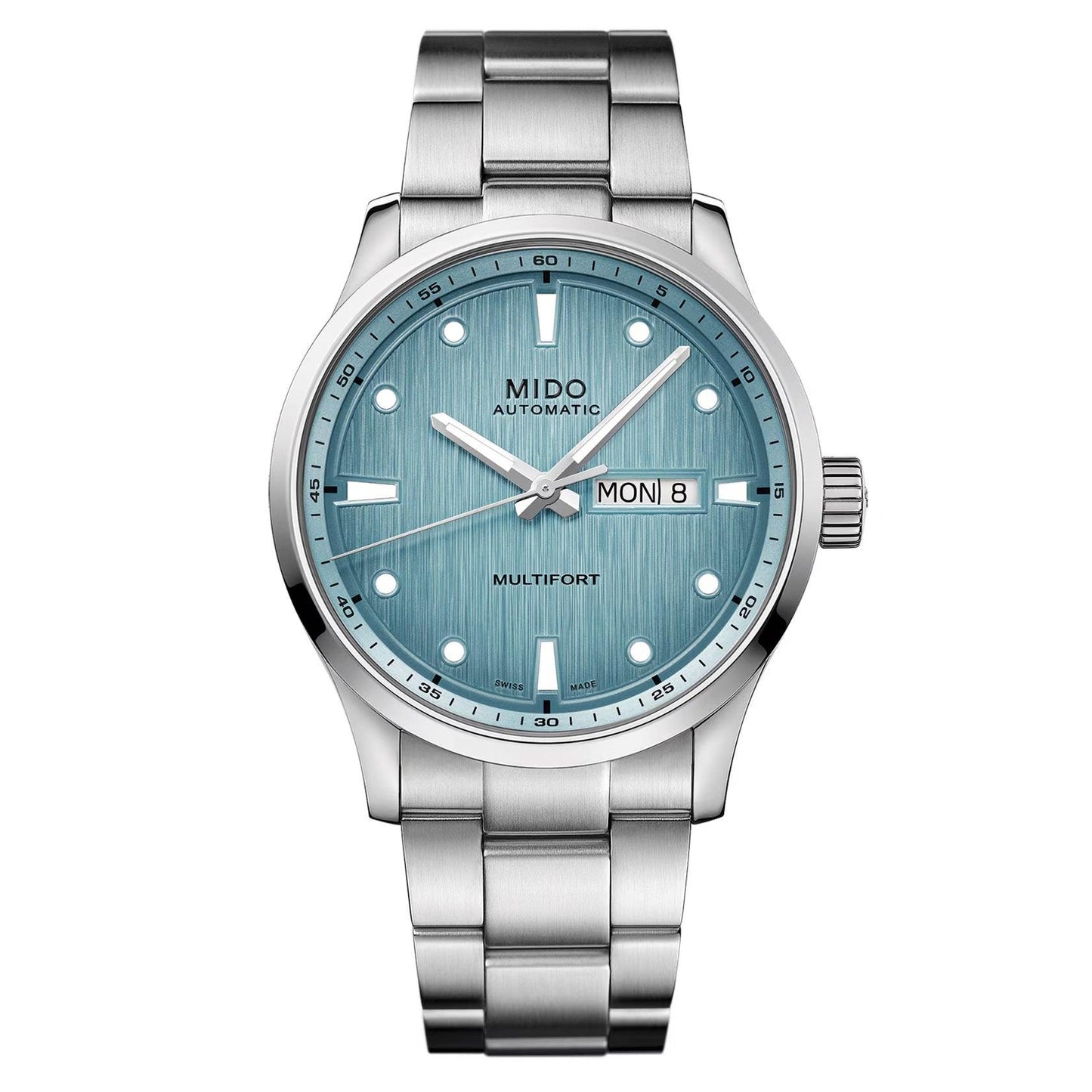 ミドー マルチフォート M フリーズ 42mm ターコイズ 自動巻き ステンレススチール腕時計 M038.430.11.041.00
