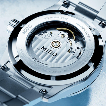 ミドー マルチフォート M フリーズ 42mm ターコイズ 自動巻き ステンレススチール腕時計 M038.430.11.041.00