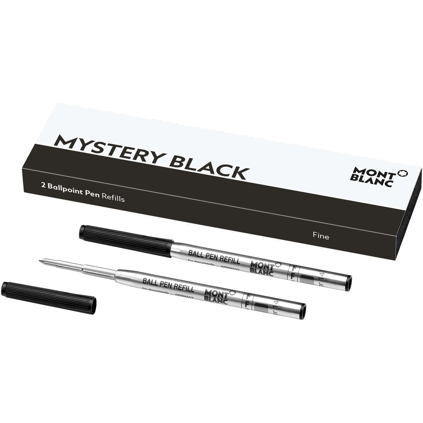 モンブラン ボールペン替芯 2本セット Fチップ ミステリーブラック ブラック 116189