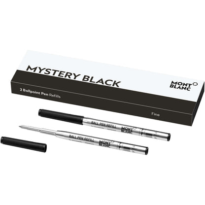 モンブラン ボールペン替芯 2本セット Fチップ ミステリーブラック ブラック 116189