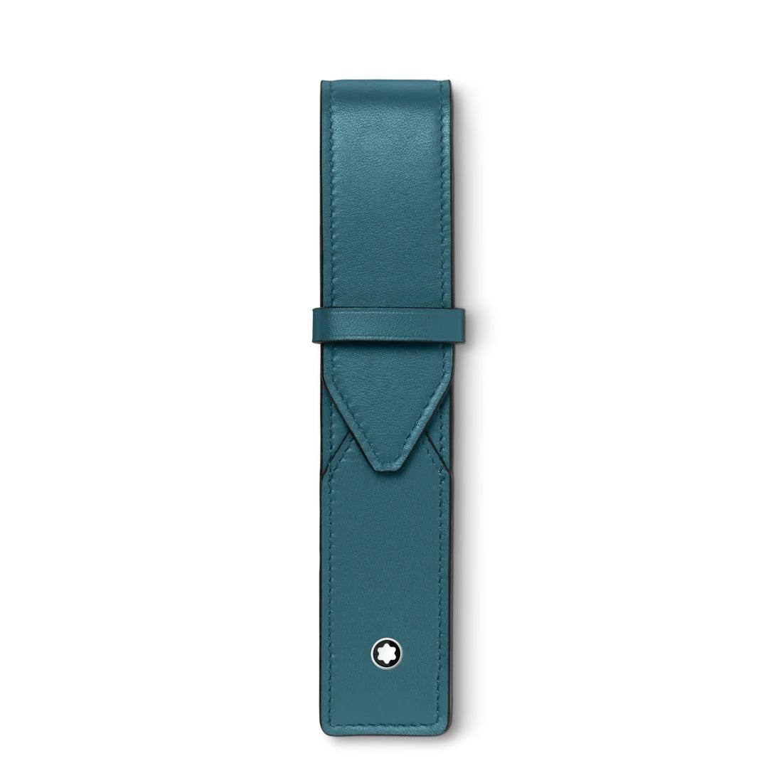 Montblanc astuccio per 1 strumeno da scrittura Meisterstück Selection Soft ottanio 131270