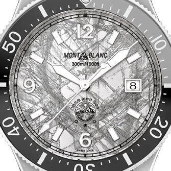モンブラン 時計 1858 Iced Sea オートマチック デイト 41mm グレー オートマチック ステンレススチール 130793