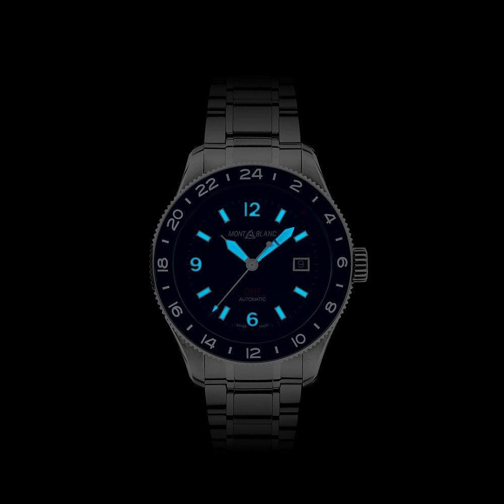 モンブラン 時計 1858 Iced Sea オートマチック デイト 41mm グレー オートマチック ステンレススチール 130793