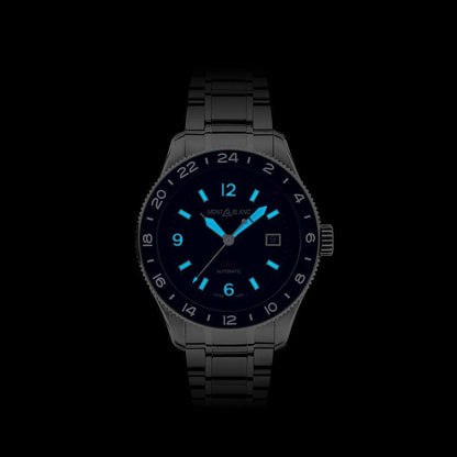 モンブラン 時計 1858 Iced Sea オートマチック デイト 41mm グレー オートマチック ステンレススチール 130793