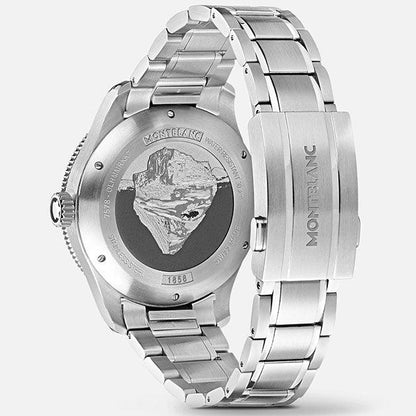 モンブラン 時計 1858 Iced Sea オートマチック デイト 41mm グレー オートマチック ステンレススチール 130793