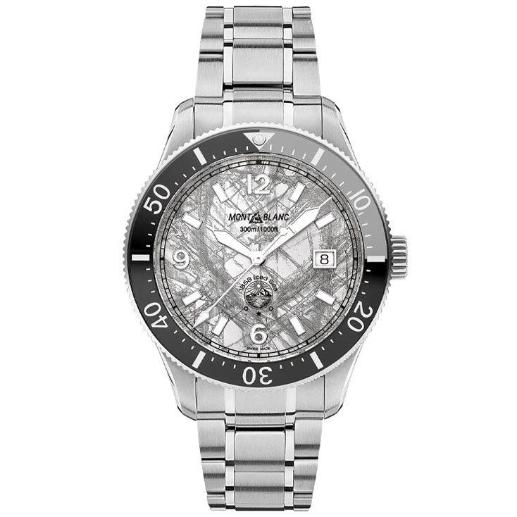 モンブラン 時計 1858 Iced Sea オートマチック デイト 41mm グレー オートマチック ステンレススチール 130793