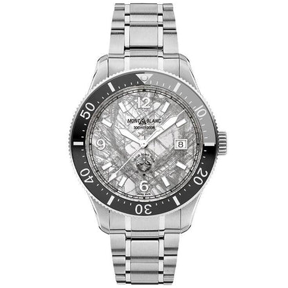モンブラン 時計 1858 Iced Sea オートマチック デイト 41mm グレー オートマチック ステンレススチール 130793
