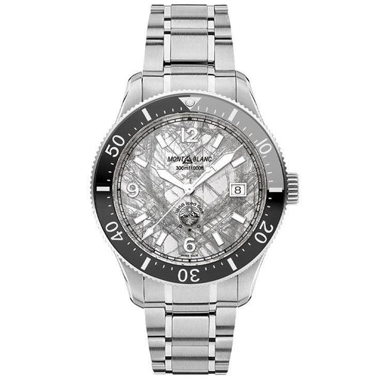 モンブラン 時計 1858 Iced Sea オートマチック デイト 41mm グレー オートマチック ステンレススチール 130793