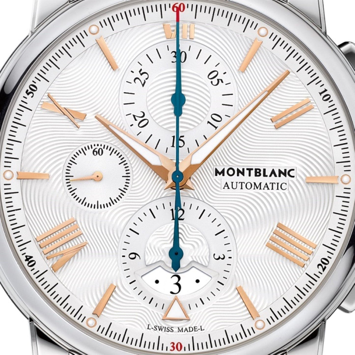 モンブラン 4810 クロノグラフ 43mm シルバー 自動巻き ステンレススチール ウォッチ 114856
