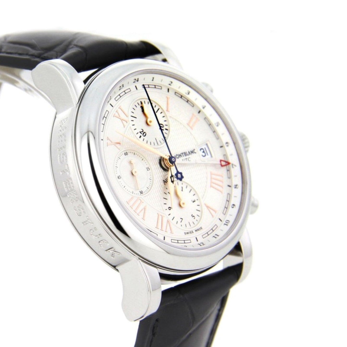 モンブラン スター ローマン クロノグラフ UTC カルペディエム スペシャルエディション 42mm シルバー 自動巻き ステンレススチール 113880