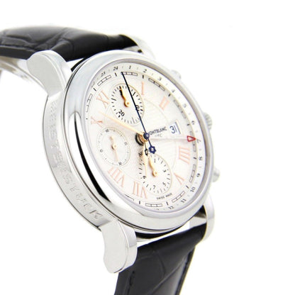 モンブラン スター ローマン クロノグラフ UTC カルペディエム スペシャルエディション 42mm シルバー 自動巻き ステンレススチール 113880