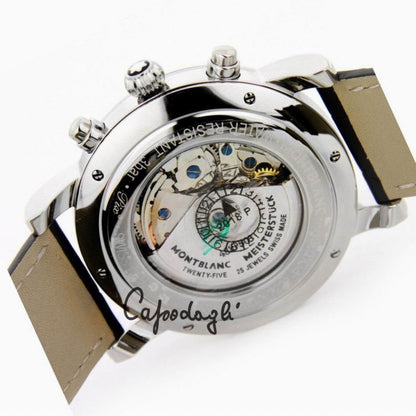 モンブラン スター ローマン クロノグラフ UTC カルペディエム スペシャルエディション 42mm シルバー 自動巻き ステンレススチール 113880