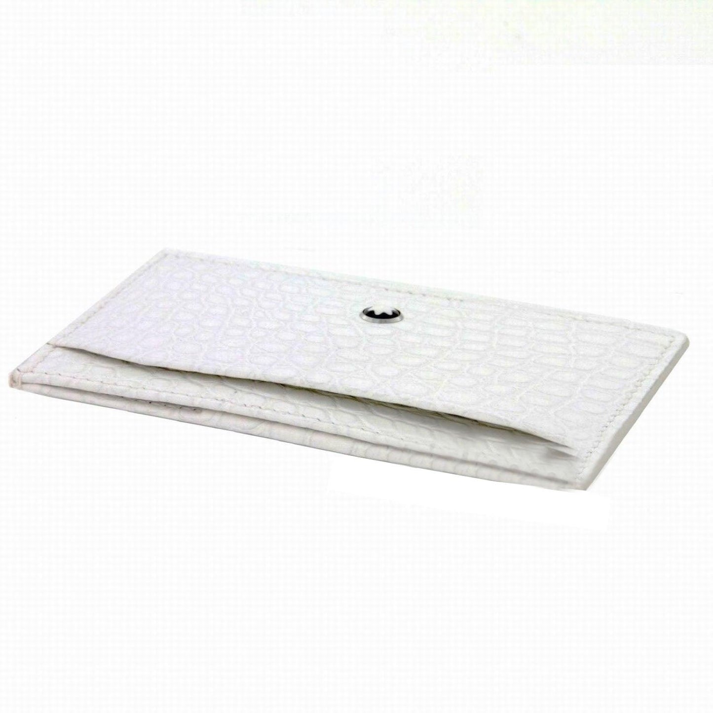Montblanc porta carte di credito 2cc Meisterstuck bianco 113722