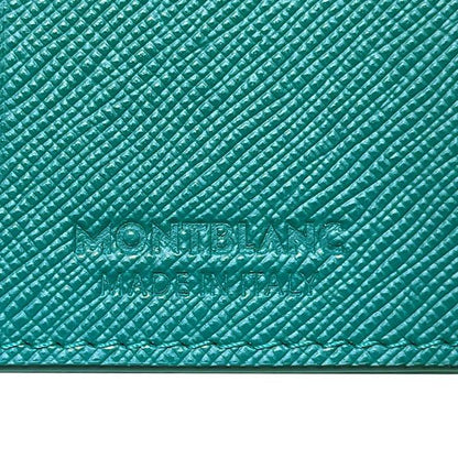 Montblanc portacarte di credito 4CC Sartorial Fern Blue 131726