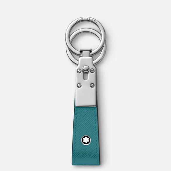 Montblanc portachiavi con passante Sartorial turchese 131738