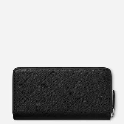 Montblanc portafoglio 12 scomparti con cerniera completa Montblanc Sartorial nero 130319
