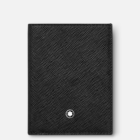 Montblanc portafoglio mini 4 scomparti Montblanc Sartorial nero 130321