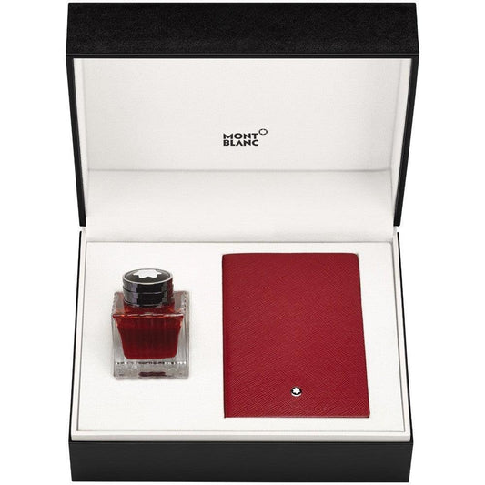 モンブラン セットノート 147 横罫線入り インク レッド 50ml 117597