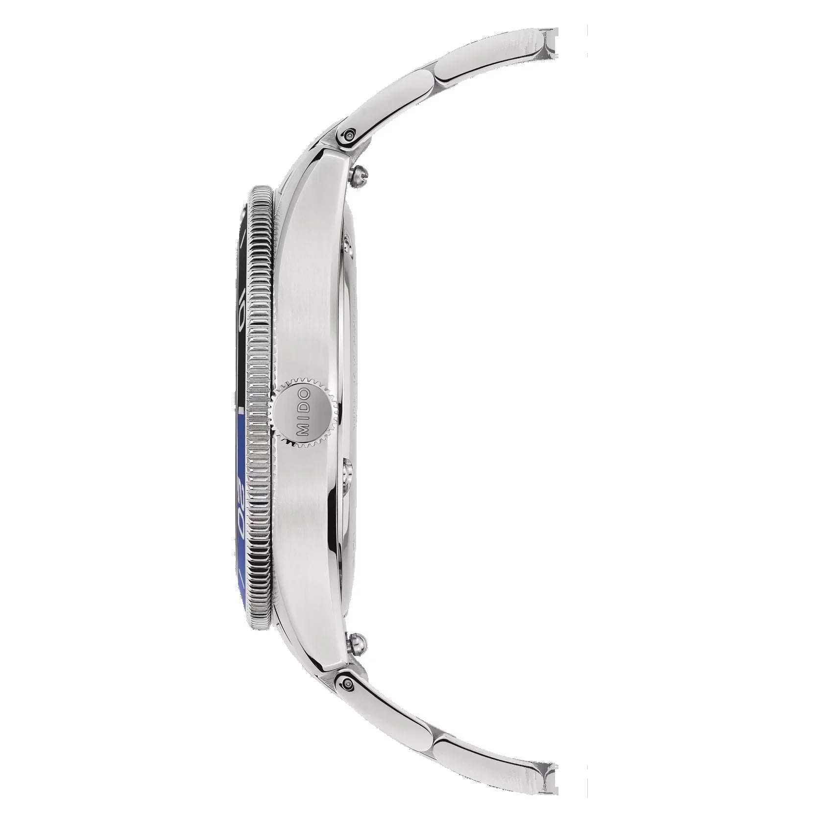 Mido orologio ocean star 39mm blu automatico acciaio con cassa e cinturino in acciaio inox lucido e lunetta testurizzata