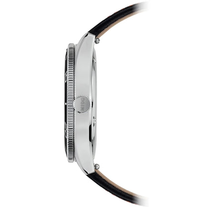 Orologio mido orologio ocean star 39 mm nero automatico con cassa acciaio e cinturino pelle nera