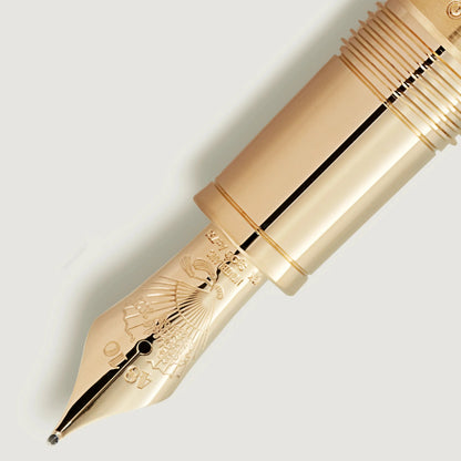 Penna stilografica montblanc masters of art hommage a pierre-auguste renoir oro con incisione floreale sul pennino