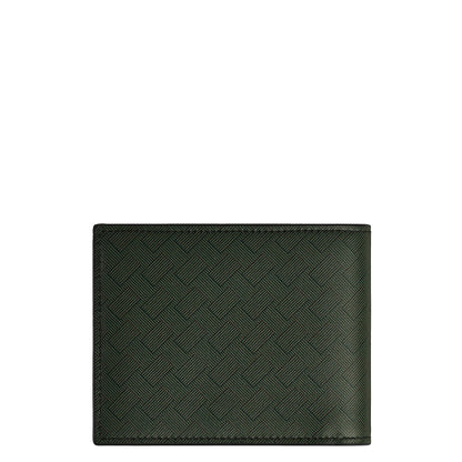 Montblanc portafoglio extreme 3.0 6cc multikaki verde in tessuto intrecciato con distintivo motivo extreme elegante alleato quotidiano