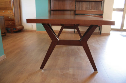 Scrivania direzionale modello tavolo tolomeo in legno di ico parisi e ennio fazioli italia 1958