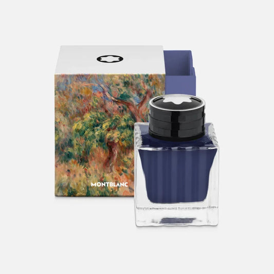 モンブラン インクボトル 50ml マスターズ オブ アート オマージュ トゥ ピエール オーギュスト ルノワール ブルー アウトルメール ウルトラマリン ブルー 134411