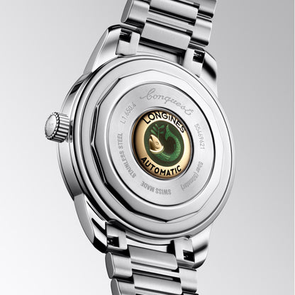 ロンジン ヘリテージ 40mm ブルースチール 自動巻き腕時計 L1.650.4.92.6