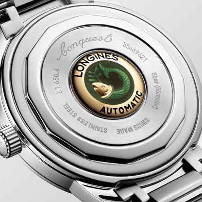 ロンジン ヘリテージ 40mm ブルースチール 自動巻き腕時計 L1.650.4.92.6