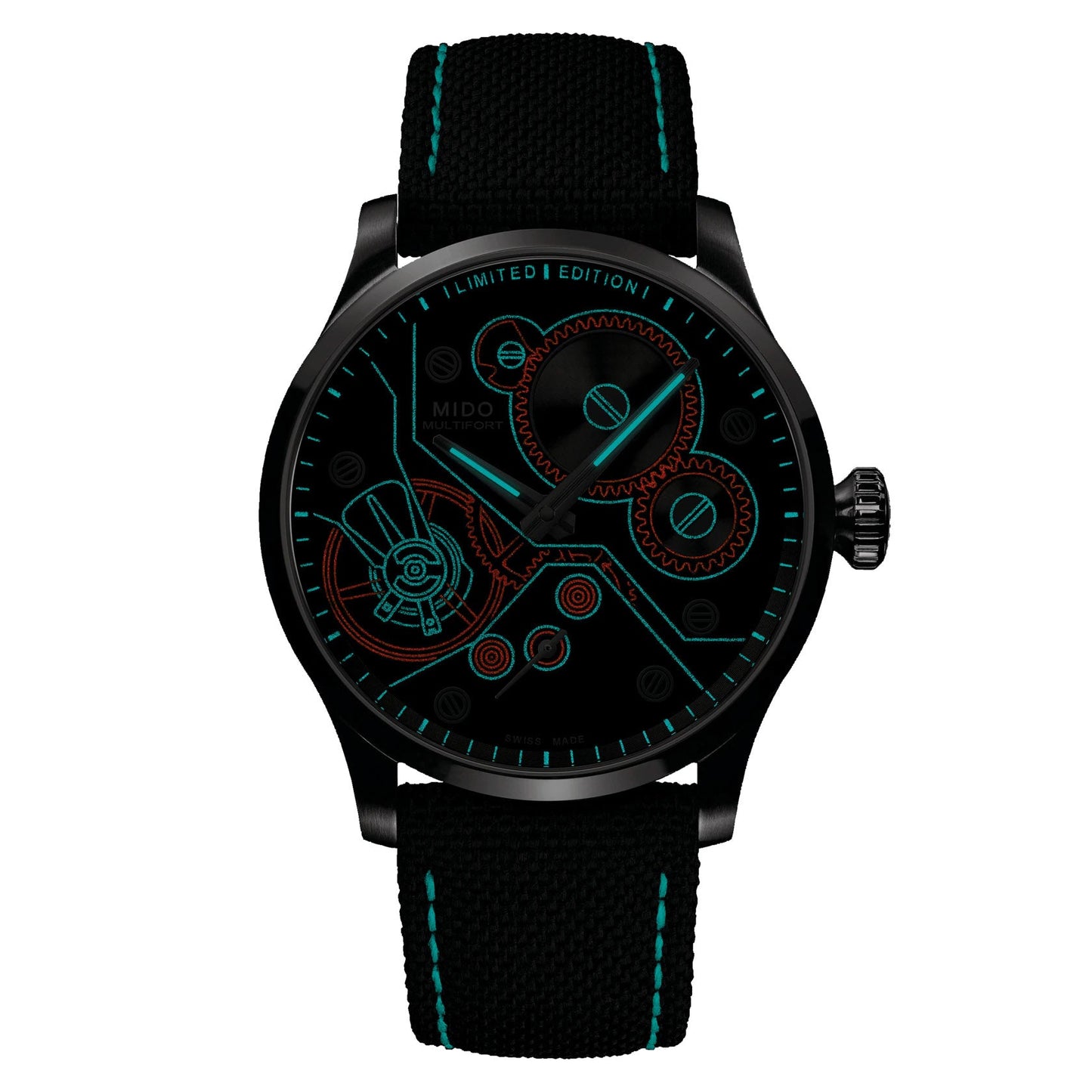 ミドー マルチフォート メカニカルウォッチ 限定版 999本 44mm アンスラサイト 手巻き ステンレススチール M038.605.11.060.00