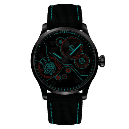 ミドー マルチフォート メカニカルウォッチ 限定版 999本 44mm アンスラサイト 手巻き ステンレススチール M038.605.11.060.00
