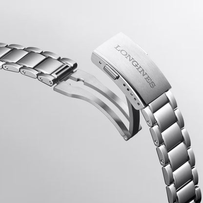 Longines orologio Spirit Zulu Time 39mm antracite automatico acciaio L3.802.4.60.6